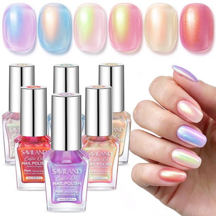 SAVILAND Nail Polish Set 6 colours front view