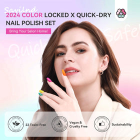 SAVILAND Nail Polish set alongside nail art accessories