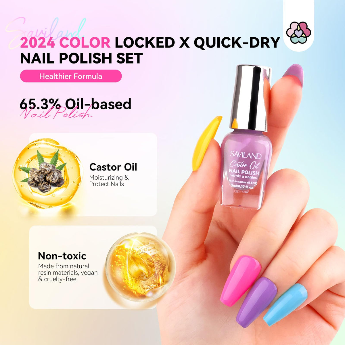 SAVILAND Nail Polish set in packaging