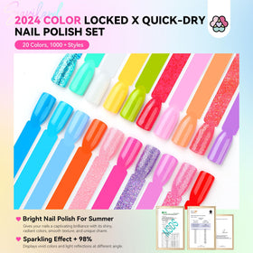 SAVILAND Nail Polish vibrant neon green bottle