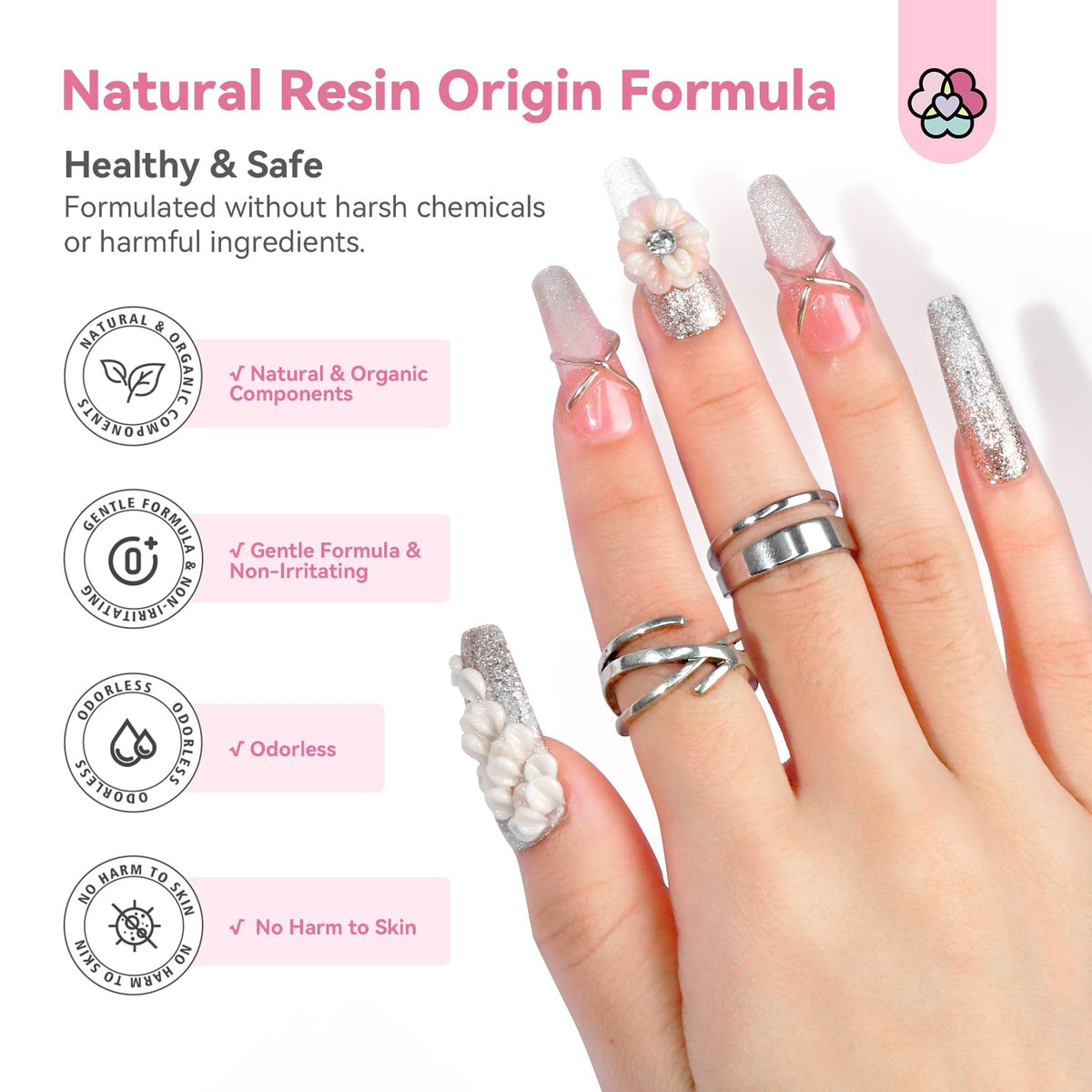 SAVILAND Non-Sticky Solid Builder Nail Gel Kit packaging view