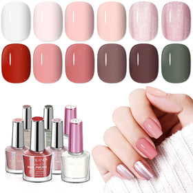 SAVILAND Pink Nail Polish Set 14 Pcs with various colours