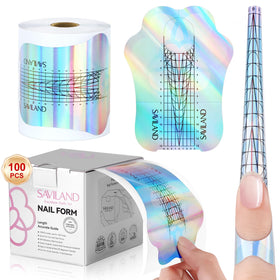 SAVILAND Reusable Long Length Nail Forms front view