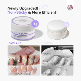 SAVILAND Solid Builder Nail Gel 15g with nail art tools