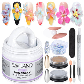 SAVILAND Solid Builder Nail Gel Kit 60g with tools and accessories