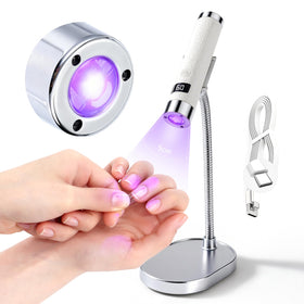 SAVILAND UV Light for Gel Nails front view with magnetic stand
