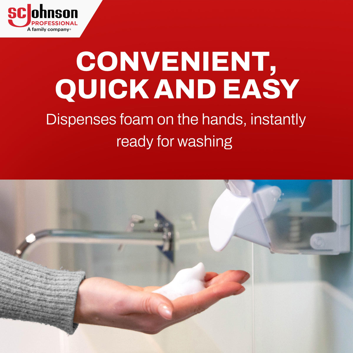 SC Johnson Professional Refresh Azure Foaming Hand Soap refill cartridge close-up