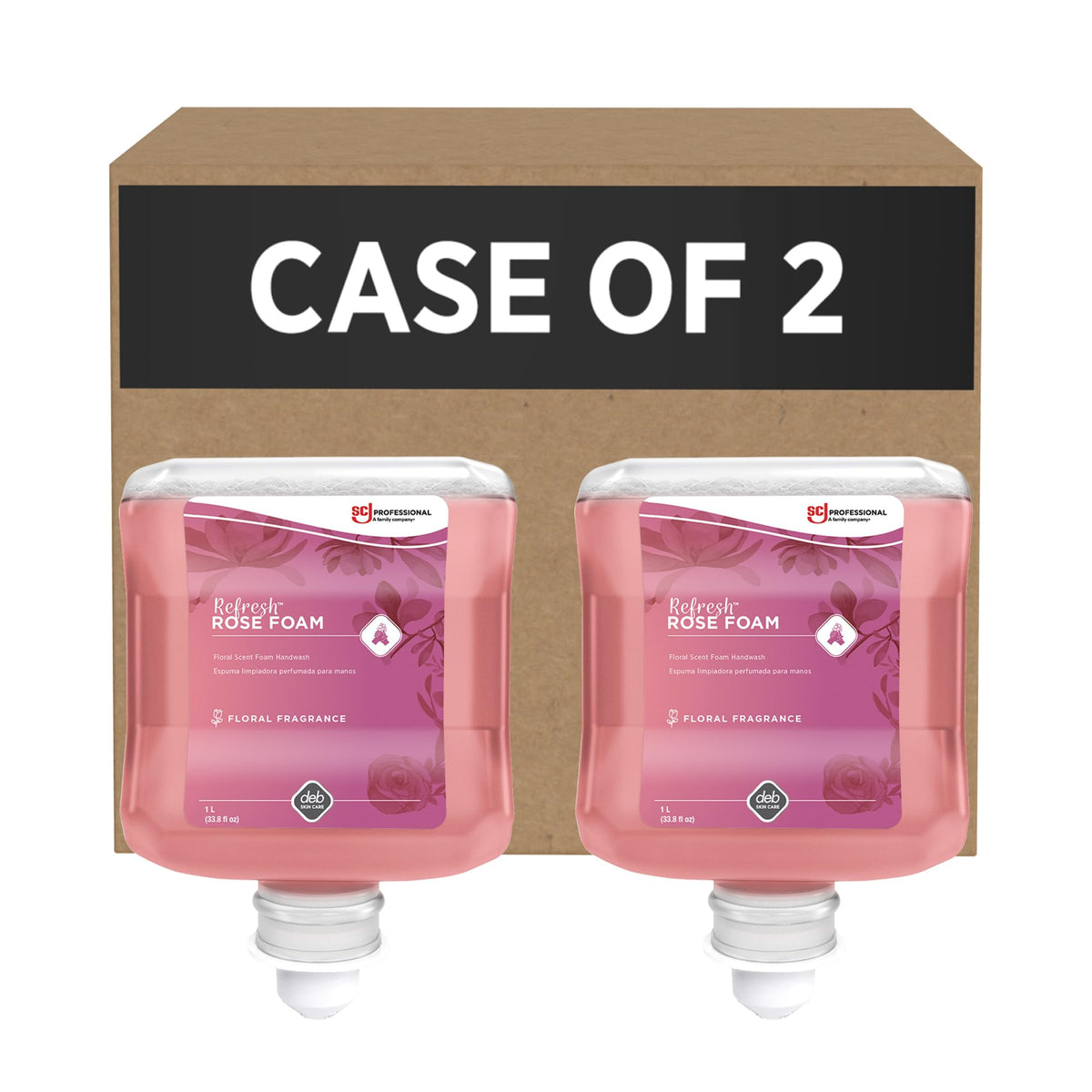 SC Johnson Professional Refresh Rose FOAM Hand Wash 1L cartridge front view