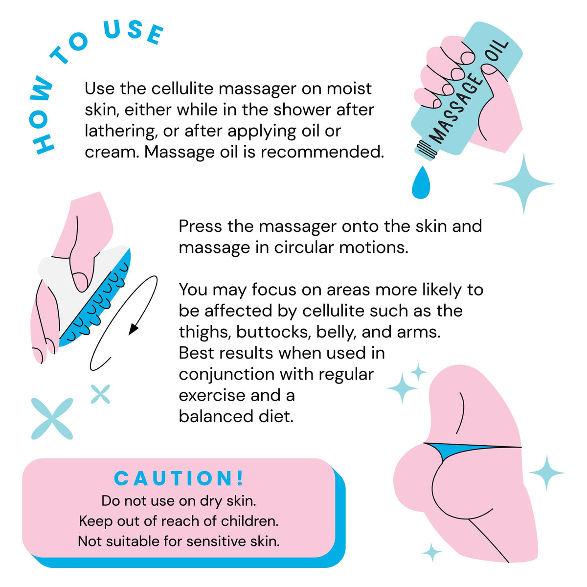 Scala Cellulite Massager Silicone in a lifestyle setting with bath products