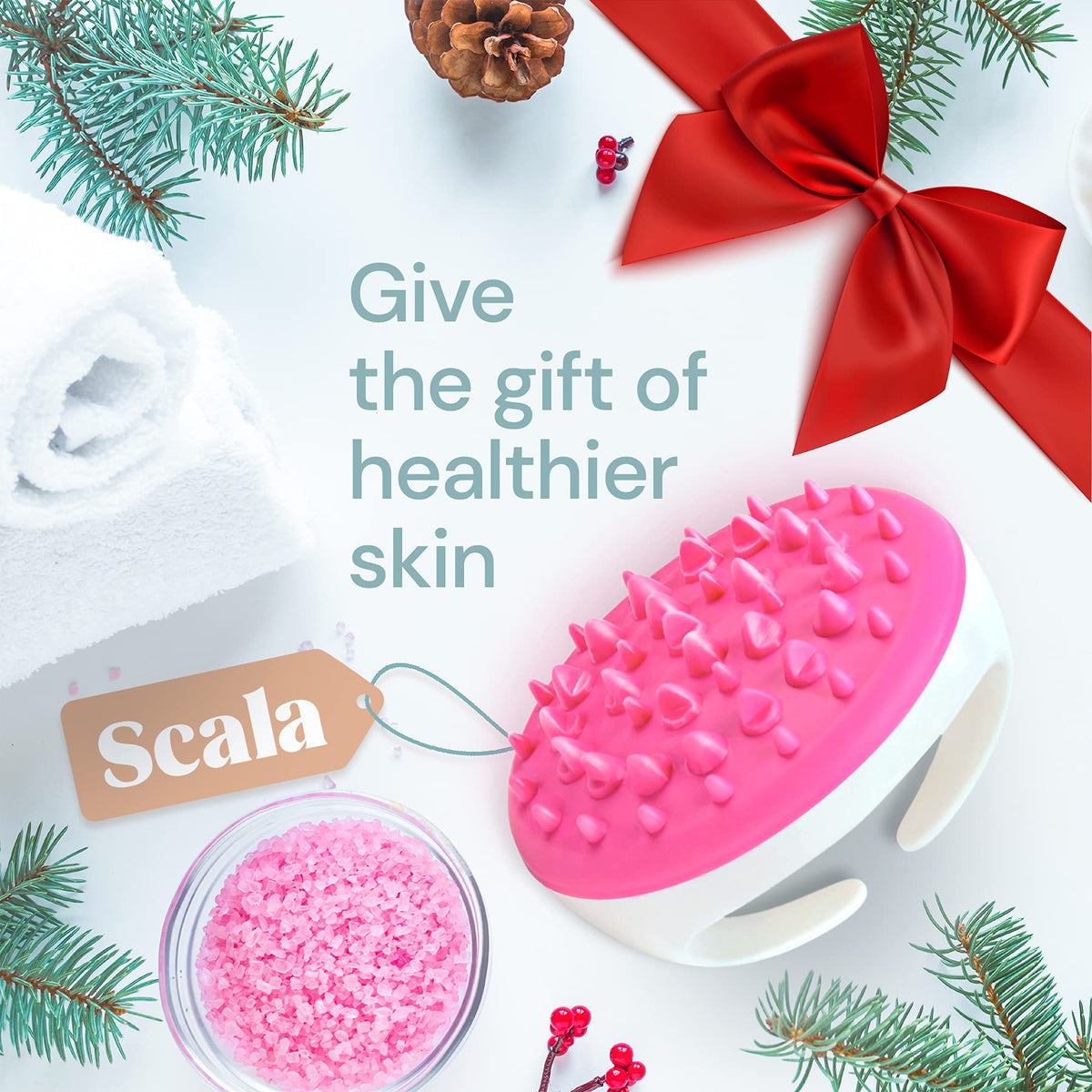 Scala Cellulite Massager Silicone side view showing nubbed surface