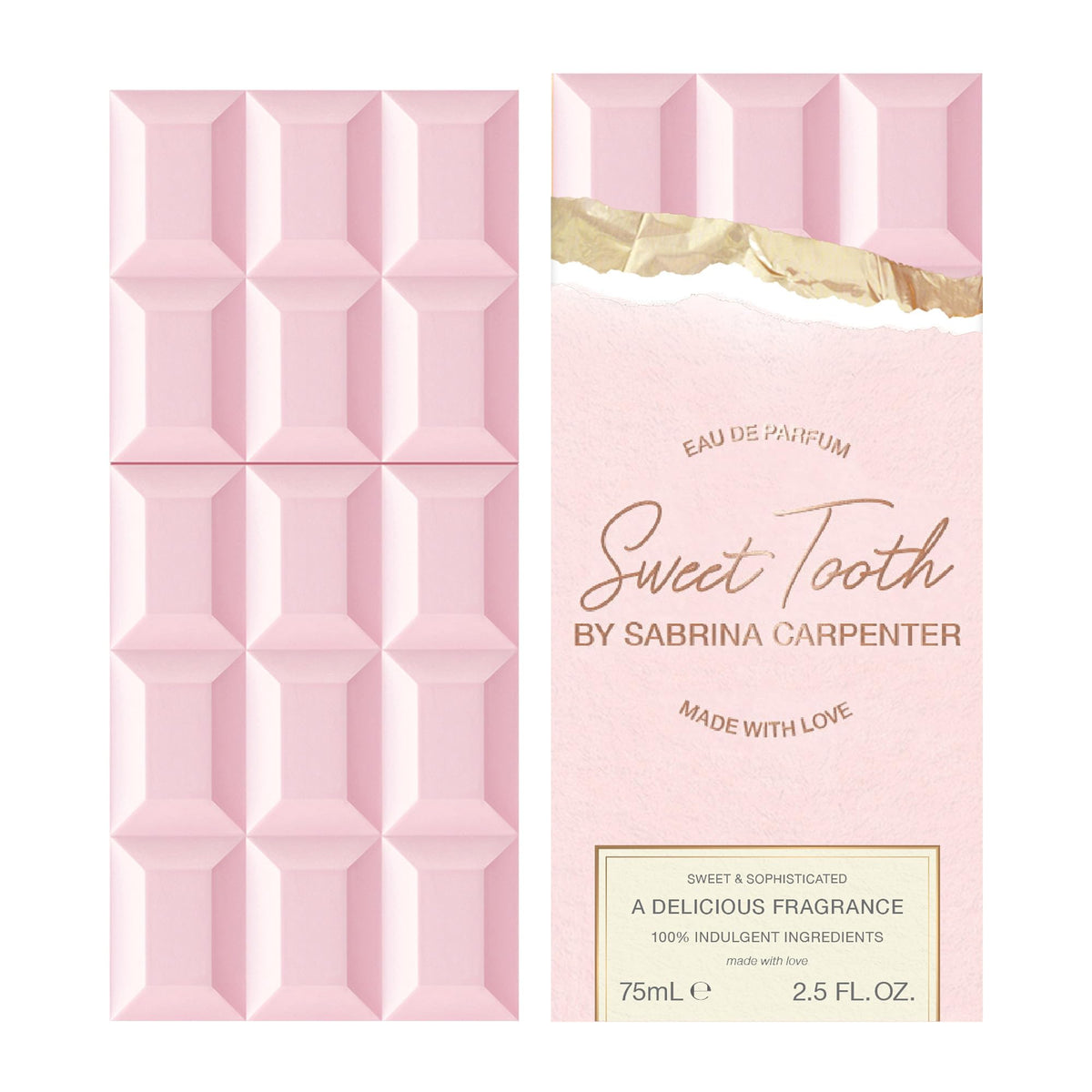 SCENT BEAUTY Sabrina Carpenter Eau de Parfum Sweet Tooth bottle side view