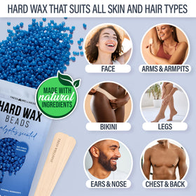 Scented hard wax beads included in Tress Wellness kit