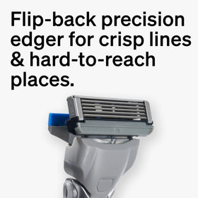 Schick Hydro 5-Blade razor blades in use on skin