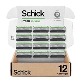 Schick Hydro Sensitive 5-Blade Razor Blades Refills 12ct front view