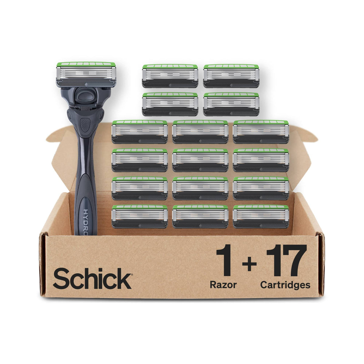 Schick Hydro Sensitive 5-Blade Razor handle front view