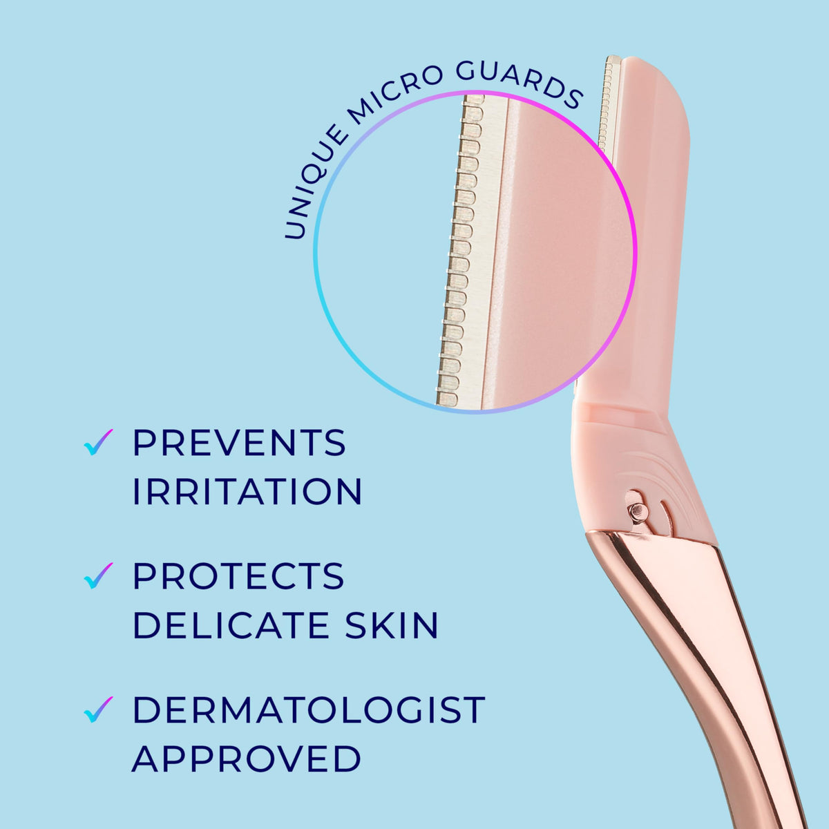 Schick Hydro Silk Dermaplaning Wand in use on skin
