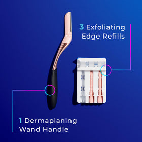 Schick Hydro Silk Dermaplaning Wand showing micro-guards