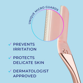 Schick Hydro Silk Dermaplaning Wand with 6 refill blades displayed