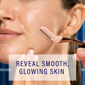 Schick Hydro Silk Dermaplaning Wand with weighted metal handle