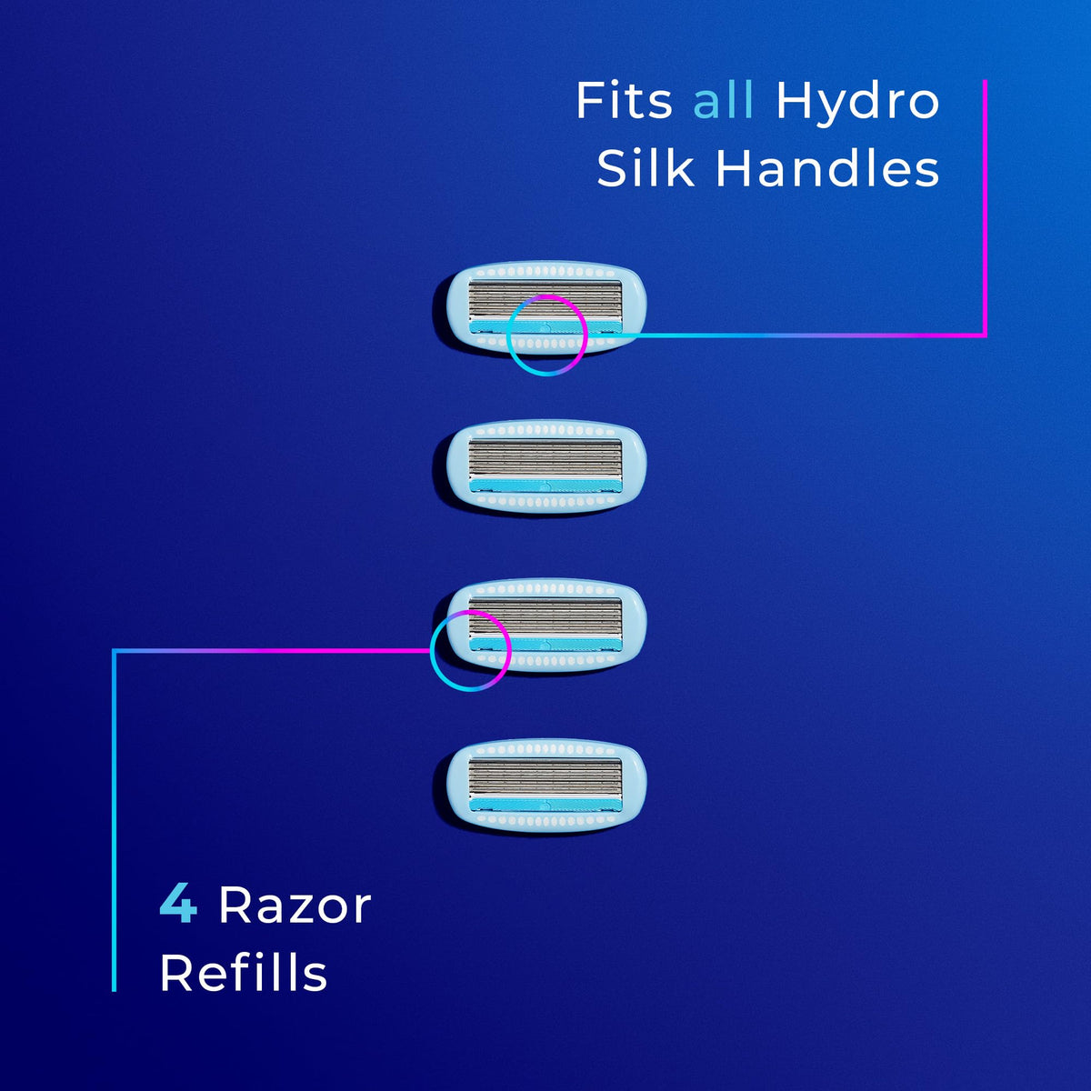 Schick Hydro Silk Moisture Razor Refills with shave cream