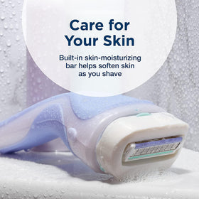 Schick Intuition Pure Nourishment razor cartridge showing pivoting head