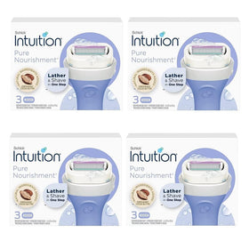 Schick Intuition Pure Nourishment Razor Refills 12 count package front view