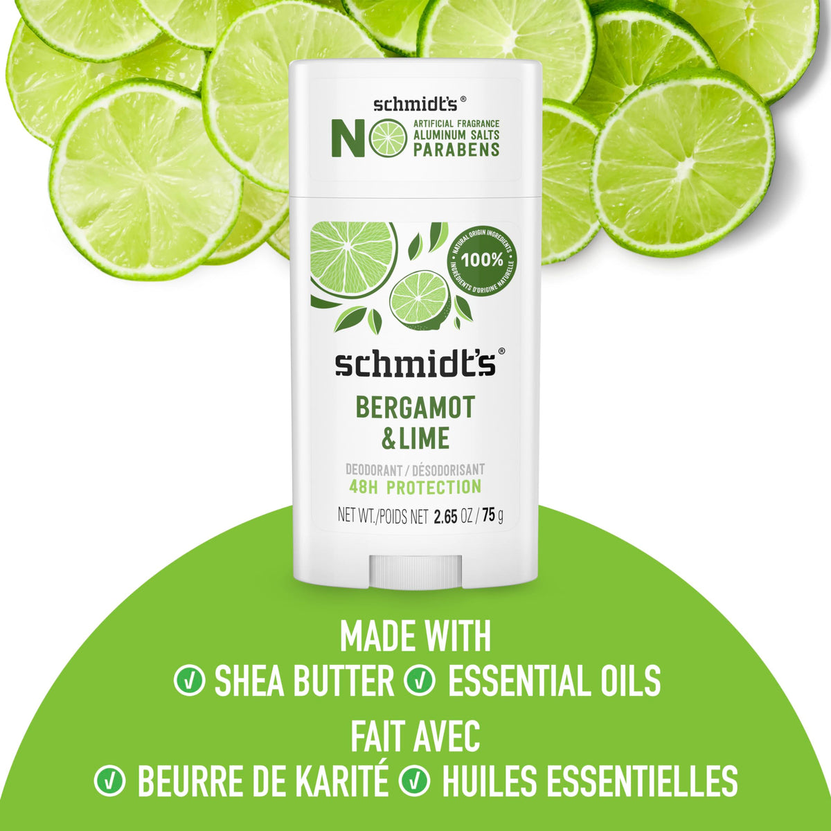 Schmidt's Bergamot & Lime Deodorant lifestyle scene