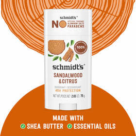 Schmidt's Deodorant Sandalwood & Citrus back view