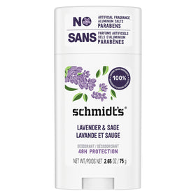 Schmidt's Lavender & Sage Deodorant front view 120g