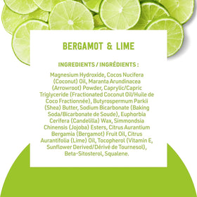 Schmidt's Natural Deodorant ingredients list on packaging
