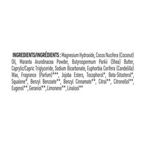 Schmidt's Rose & Vanilla Deodorant ingredients list