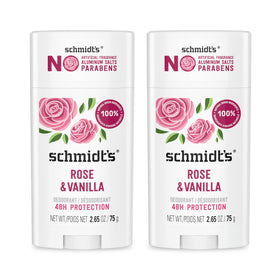 Schmidt's Rose & Vanilla Vegan Deodorant front view