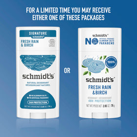 Schmidt's Vegan Deodorant Fresh Rain & Birch application process