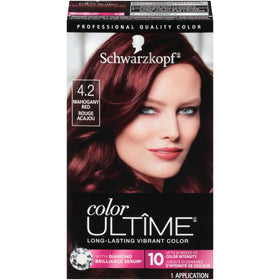 Schwarzkopf Color ULTÎME® 4.2 Mahogany Red hair dye box front view