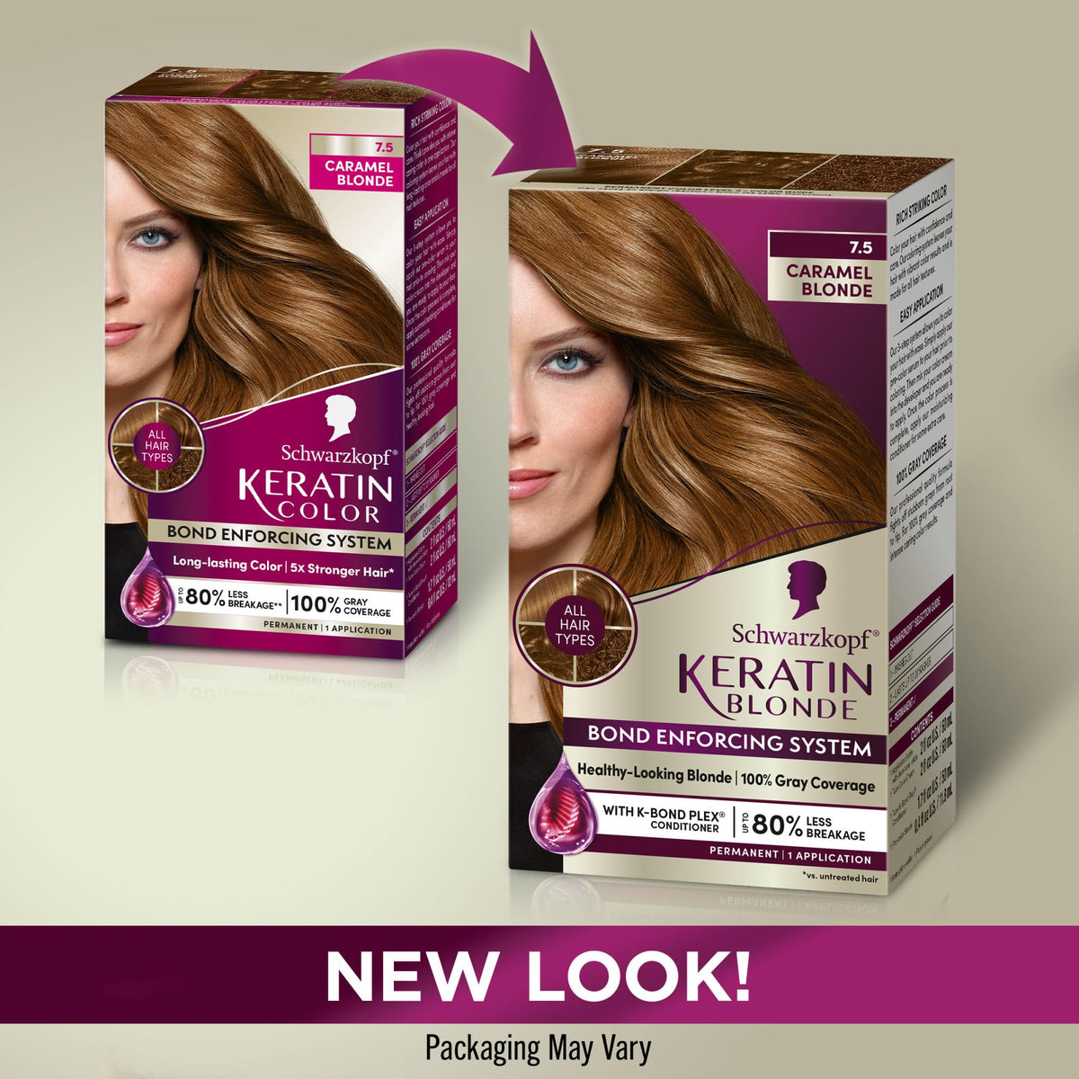 Schwarzkopf hair dye cream packaging with application instructions