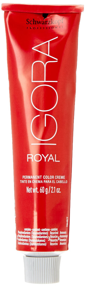 Schwarzkopf Igora Royal 7-77 Medium Blonde Copper Hair Color tube side view