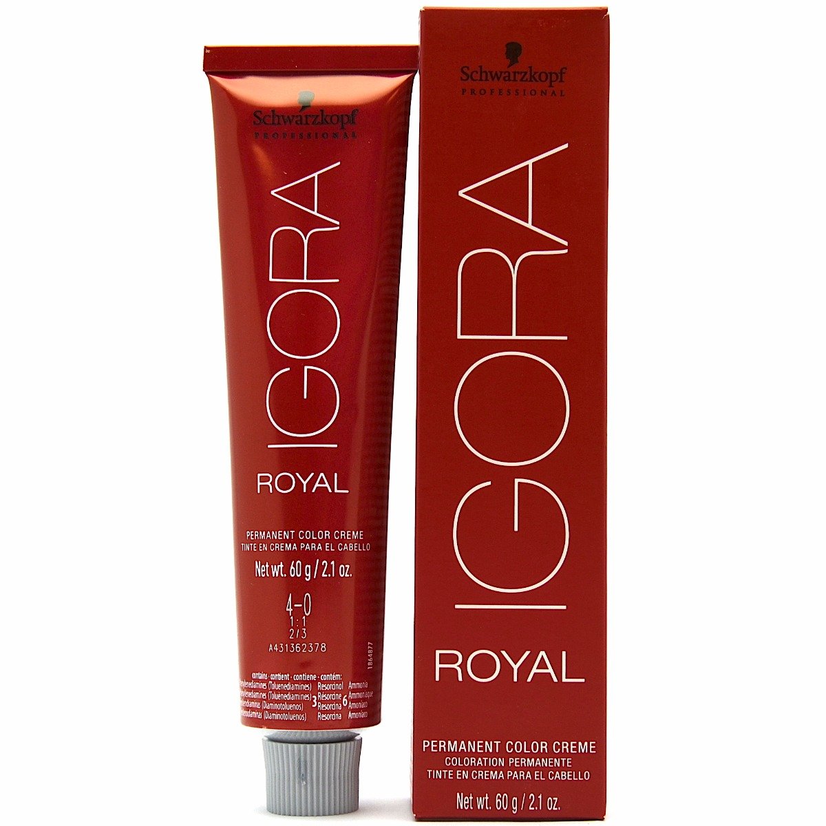 Schwarzkopf Igora Royal Permanent Hair Color 6-88 Dark Extra Red Blonde 2.1 oz packaging