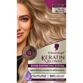 Schwarzkopf Keratin Blonde 11.4 Pearl Blonde hair dye box front view