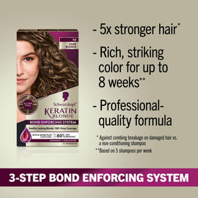 Schwarzkopf Keratin Blonde 7.0 color cream close-up