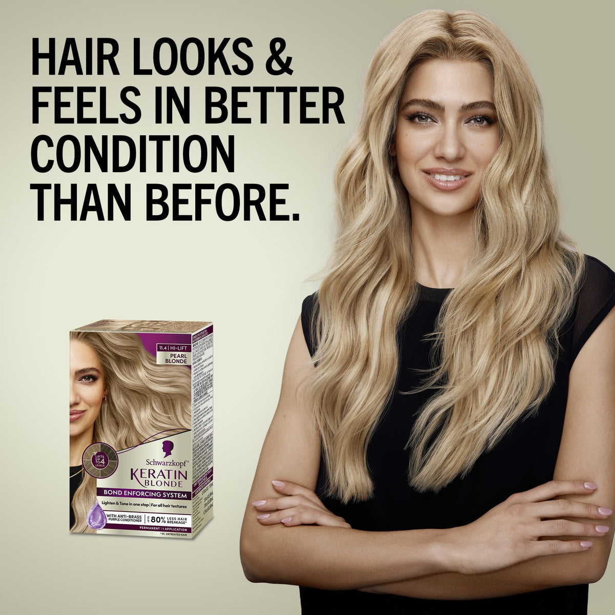 Schwarzkopf Keratin Blonde disposable gloves for application