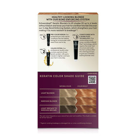 Schwarzkopf Keratin Blonde hair dye application process