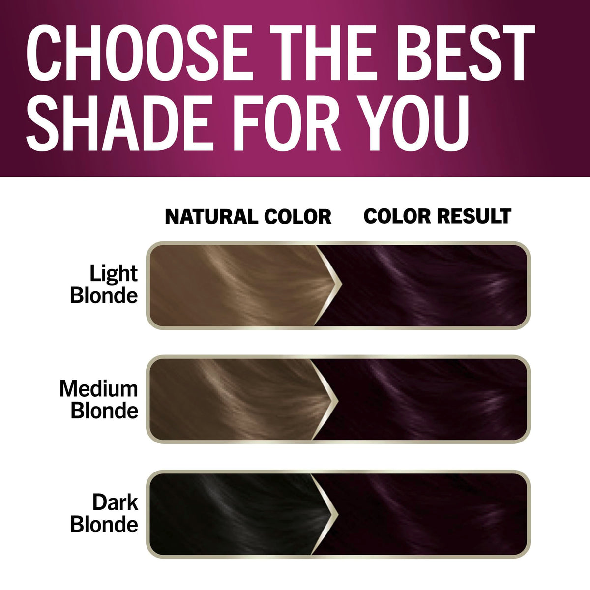 Schwarzkopf Keratin Color 1.9 hair dye results on styled hair