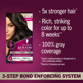 Schwarzkopf Keratin Color 3.0 Espresso developer and color cream