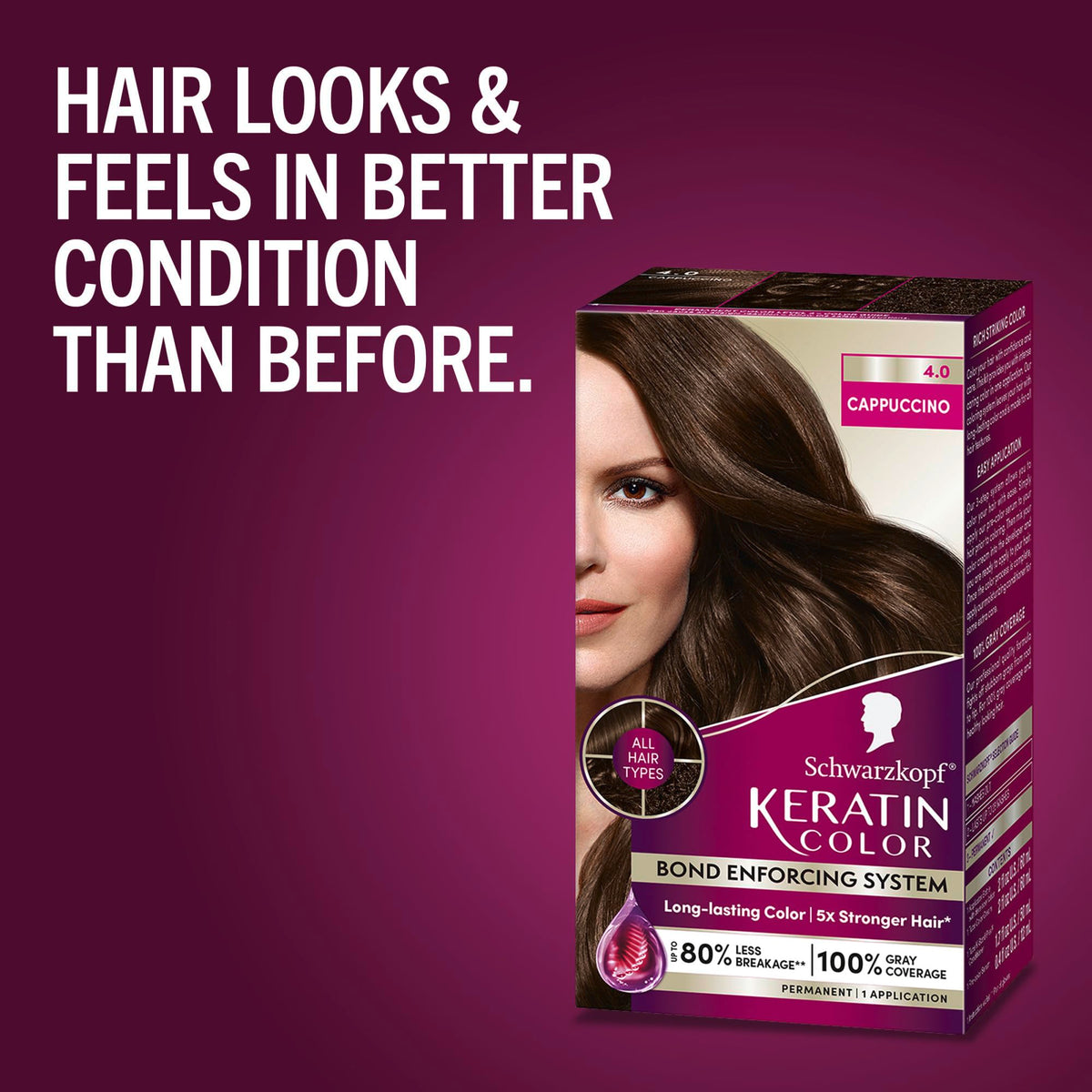 Schwarzkopf Keratin Color 4.0 Cappuccino post-color conditioner tube