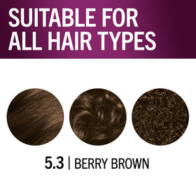Schwarzkopf Keratin Color 5.3 Berry Brown colour swatch