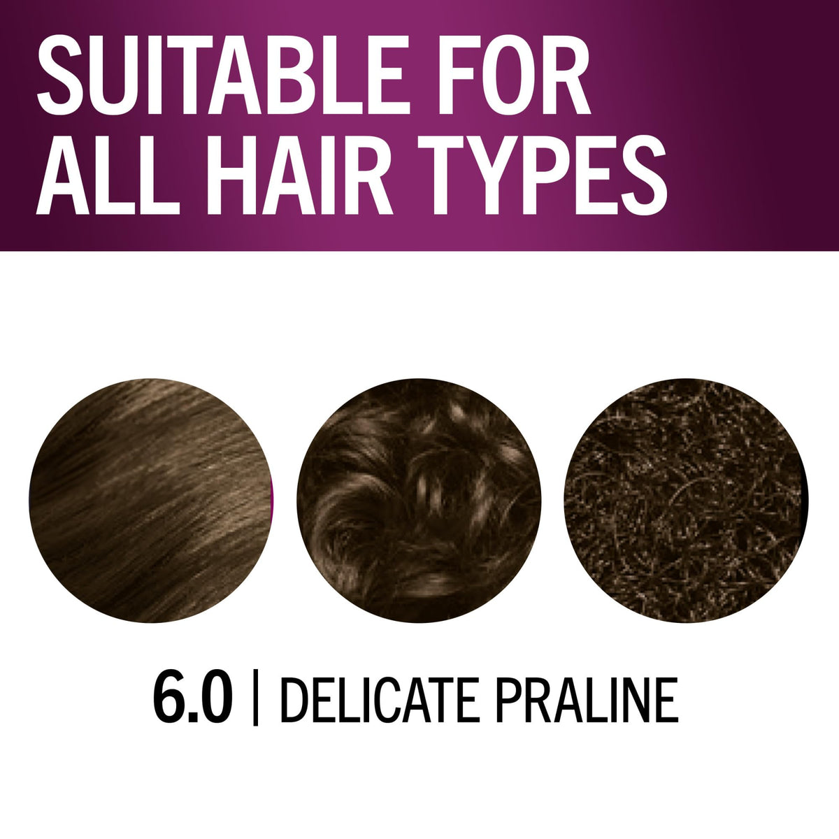 Schwarzkopf Keratin Color 6.0 Delicate Praline on hair strands