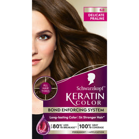 Schwarzkopf Keratin Color 6.0 Delicate Praline packaging front view