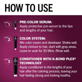 Schwarzkopf Keratin Color 7.7 Medium Auburn hair dye swatch