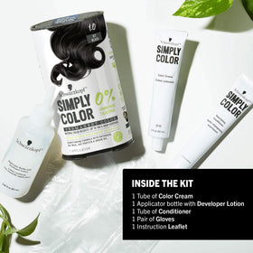 Schwarzkopf Simply Color 1.0 Jet Black hair dye conditioner tube