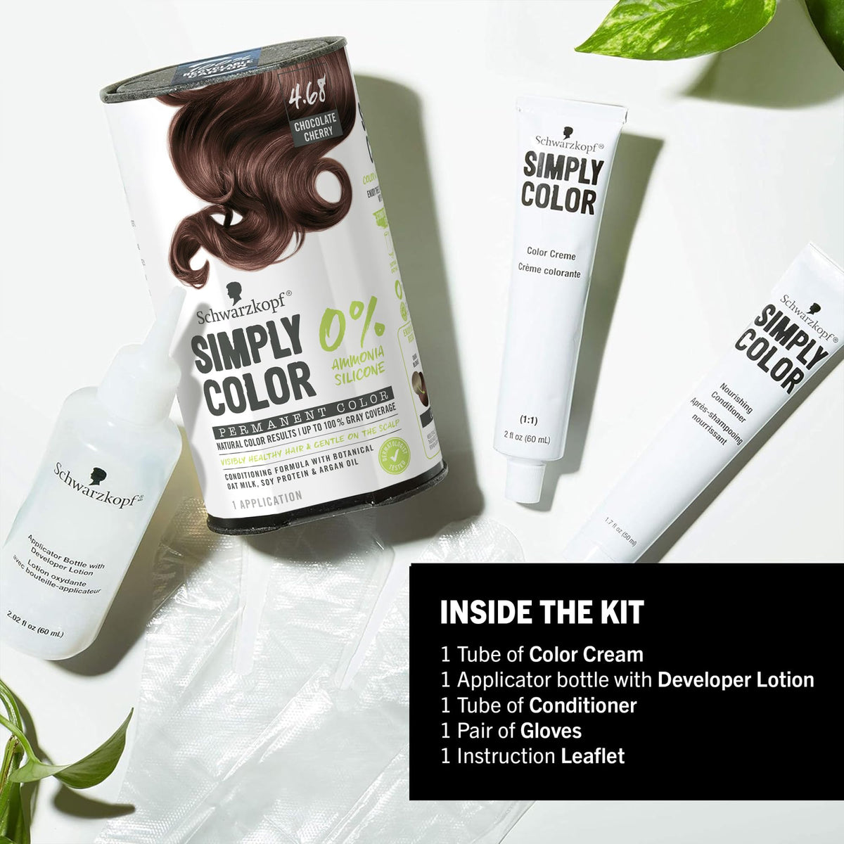 Schwarzkopf Simply Color 4.68 Chocolate Cherry hair dye with recyclable packaging